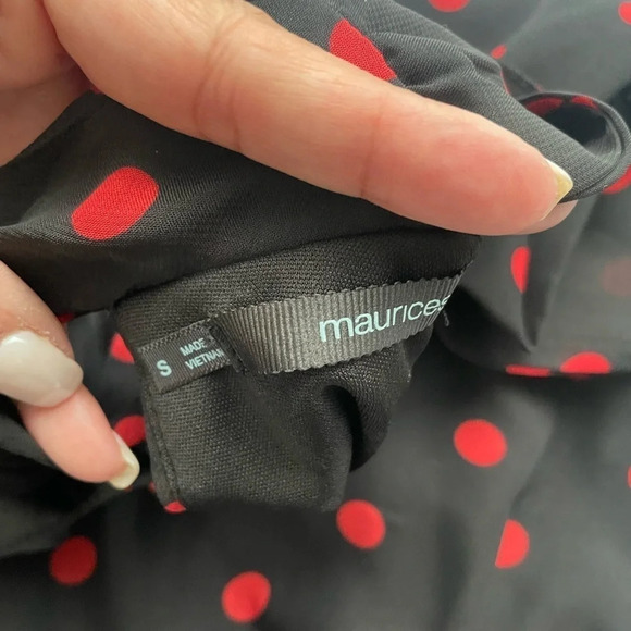 Women’s small Maurice’s dressy high neck with tie sleeveless shirt - Picture 3 of 4